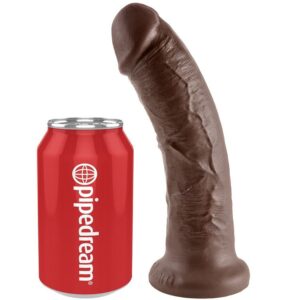 POTENTE - KING COCK - 8 DILDO MARROM 20.3 CM