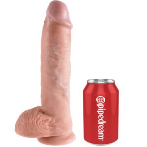 POTENTE - KING COCK - 10 CARNE DE DILDO COM BOLAS 26.5 CM