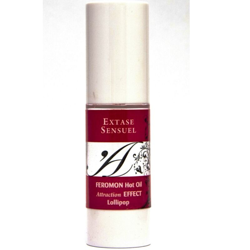 EXTASE SENSUAL - ÓLEO DE MASSAGEM EFEITO DE AQUECIMENTO COM FEROMONAS DE PIRULITO 30 ML - Image 3