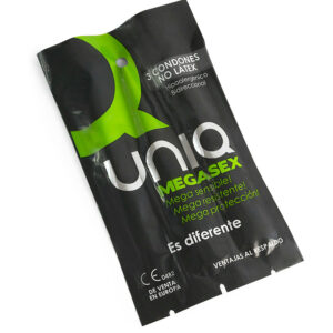 POTENTE - UNIQ - MEGASEX LATEX FREE SENSITIVE CONDOMS 3 UNITS