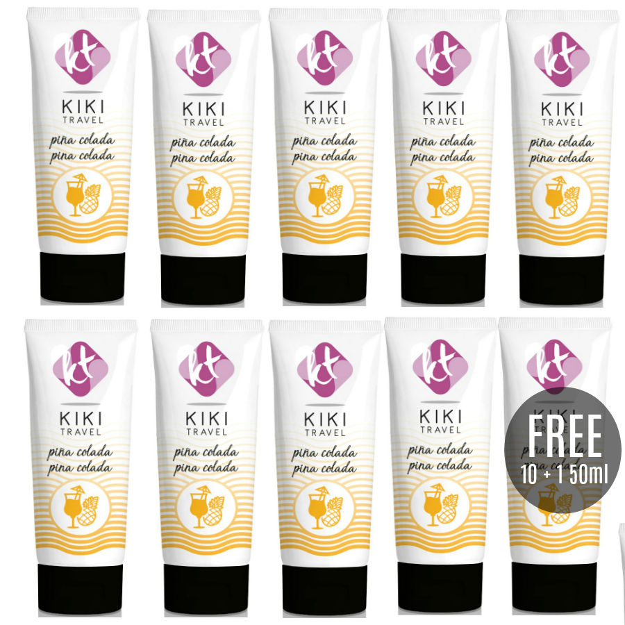 POTENTE - KIKÍ TRAVEL - PINA COLADA LUBRIFICANTE 50 ML 10 + 1 GRÁTIS