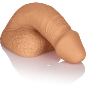 POTENTE - CALEXOTICS - EMBALAGEM DE SILICONE PÊNIS 12.75 CM CARAMELO