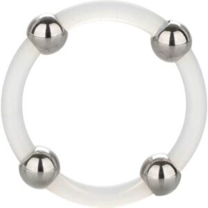 POTENTE - CALEXOTICS - ANEL DE SILICONE COM FRESAS DE AO L