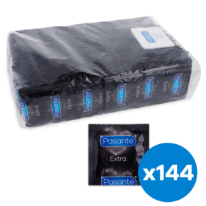 POTENTE - PASANTE - PRESERVATIVOS EXTRA 144 UNIDADES