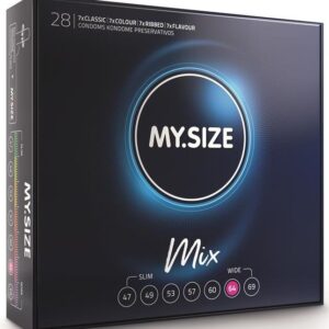 POTENTE - MY SIZE - MIX PRESERVATIVOS 64 MM 28 UNIDADES