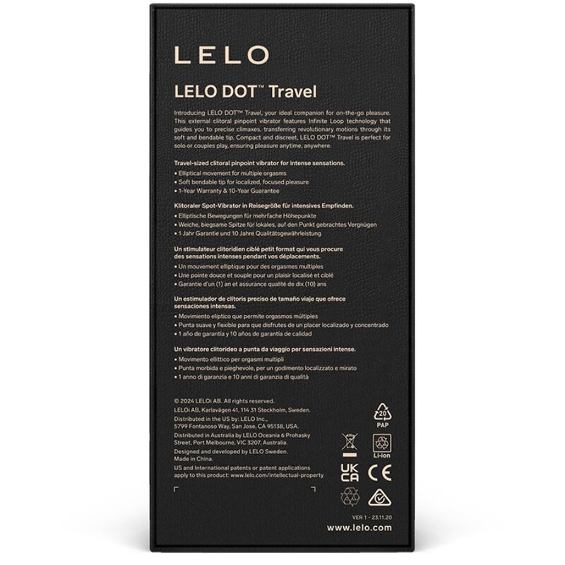 LELO - DOT TRAVEL ESTIMULADOR DE CLITÓRIS ROXO - Image 3