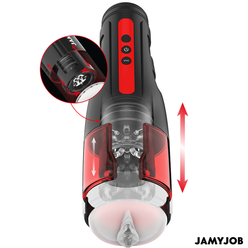 JAMYJOB - MASTURBADOR AUTOMÁTICO DE VAGINA CYCLONE 10 MODOS DE ROTAÇÃO E IMPULSO - Image 2
