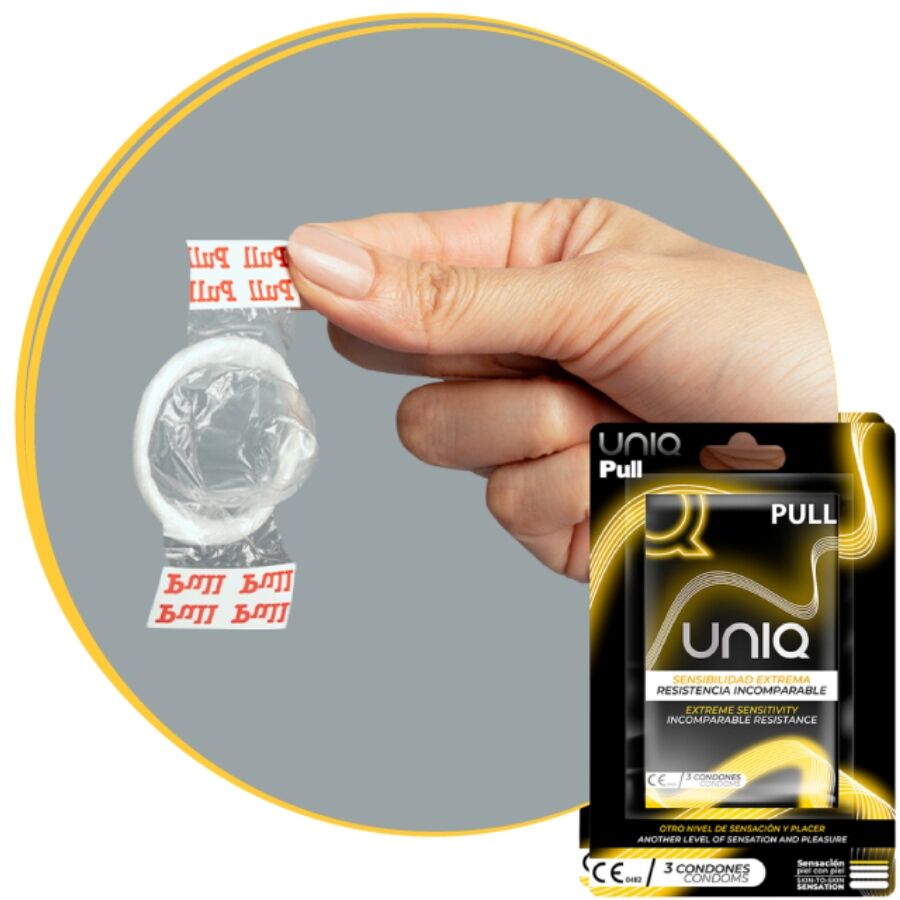 UNIQ - PRESERVATIVOS SEM LÁTEX COM TIRAS 3 UNIDADES - Image 2