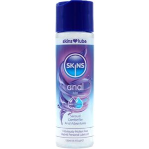 POTENTE - SKINS - LUBRIFICANTE ANAL HÍBRIDO À BASE DE ÁGUA E SILICONE 130 ML