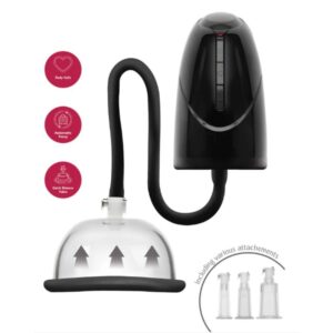 POTENTE - SHE.E.O - BOMBA DE VÁCUO AUTOMÁTICA PARA VAGINA E CLITÓRIS PRETA