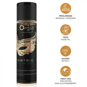 POTENTE - ORGIE - ÓLEO VEGETAL PARA MASSAGEM SENSUAL COM AROMA CELESTIAL TÂNTRICA 200 ML