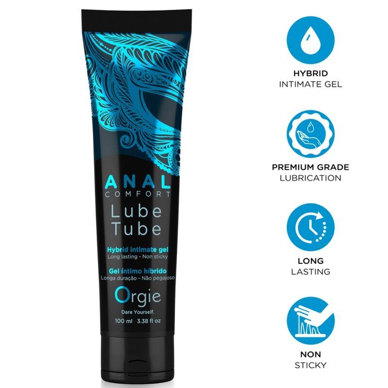 POTENTE - ORGIE - LUBRIFICANTE ANAL CONFORT GEL ÍNTIMO HÍBRIDO PARA SEXO ANAL 100 ML