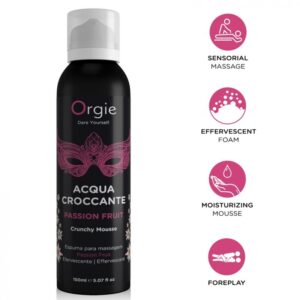 POTENTE - ORGIE - ACQUA CROCCANTE MOUSSE DE MASSAGEM CROCANTE DE MARACUJÁ 150 ML