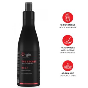POTENTE - ORGIE - O ELIXIR SECRETO DA SEDUÇÃO 10 EM 1 LOÇÃO PARA CORPO E CABELO 200 ML