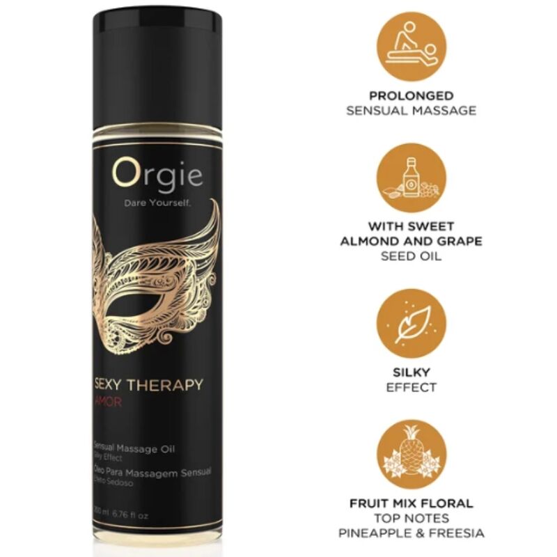 POTENTE - ORGIE - ÓLEO DE MASSAGEM SENSUAL AMOR PARA TERAPIA SEXUAL 200 ML