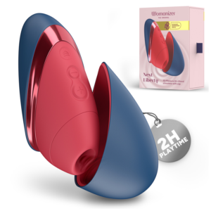POTENTE - WOMANIZER - NEXT LIBERTY 3D PLEASURE AIR CLITORIAL STIMULATOR BLUE/RED