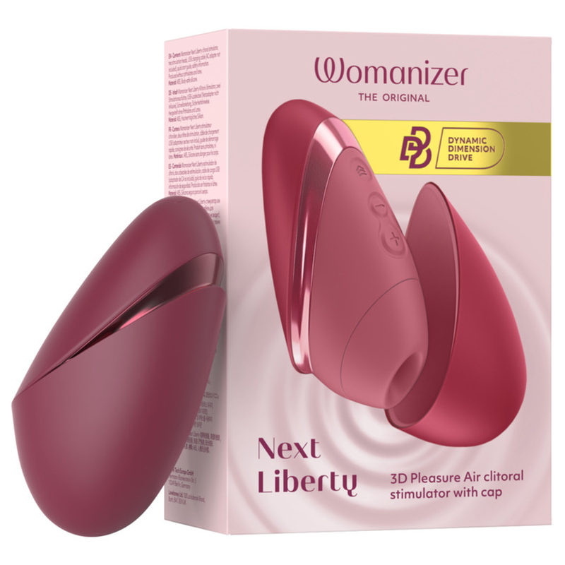 WOMANIZER - NEXT LIBERTY 3D PLEASURE AIR CLITORAL STIMULATOR BORDEAUX - Image 2