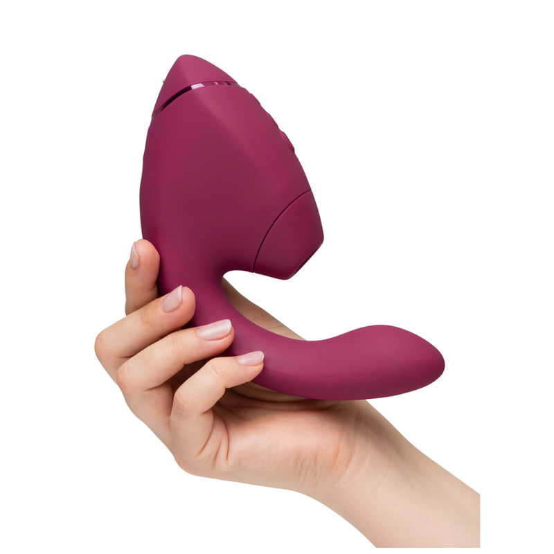 WOMANIZER - DUO NEXT ESTIMULADOR DUPLO DE CLITOR E PONTO G ROSA ESCURO - Image 2