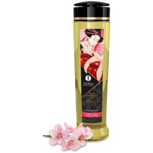 POTENTE - SHUNGA - PASSION ÓLEO DE MASSAGEM ERÓTICA FLOR DE CEREJEIRA 240 ML