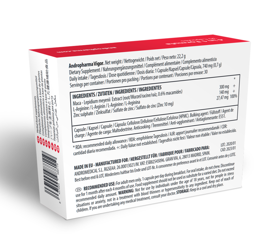 Andropharma Vigor – Suplemento alimentar à base de ervas para a libido masculina - Image 2